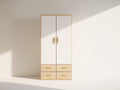 Armadio-Legno-82x48x178 cm-bianco-legno chiaro-moderno