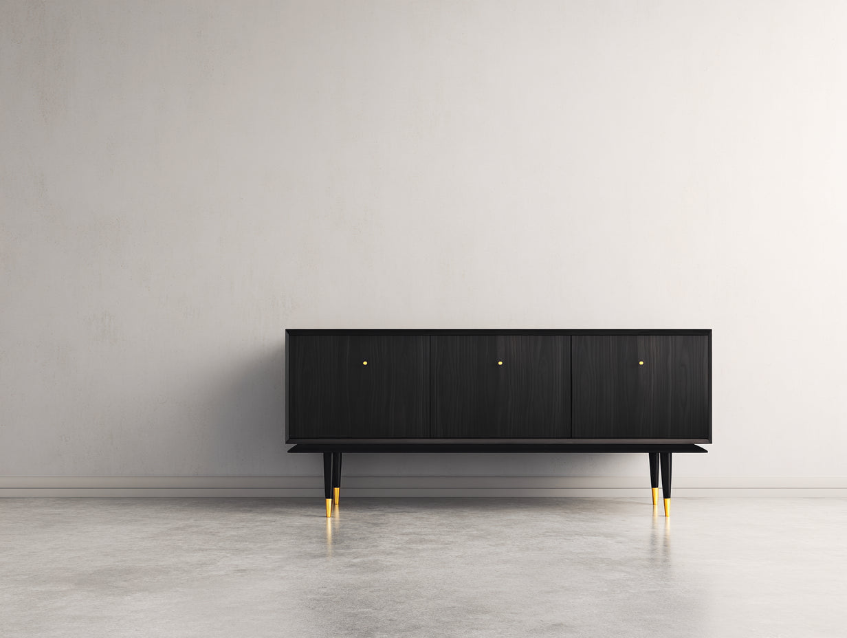 Mobile ingresso-MDF-Legno-Metallo-172x41x76 cm-172x41x76 cm-Nero-Oro-Stile moderno minimalista
