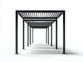 Pergola da giardino - Alluminio - 320x300x250 cm - Nero - Moderno