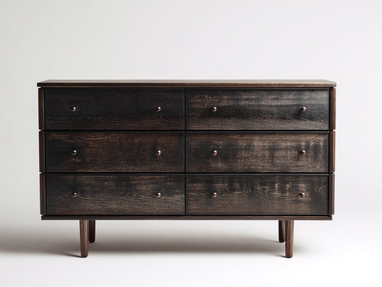 Cassettiera-legno-118x42x79 cm-marrone scuro-stile moderno
