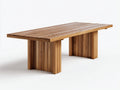 Tavolo da giardino - Legno - 230x95x76 cm - Marrone naturale - Stile moderno a doghe