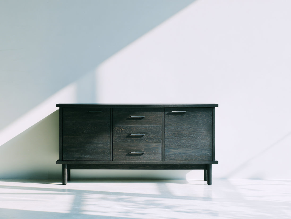 Mobile ingresso-MDF-Legno-Metallo-165x42x78 cm-165x42x78 cm-Nero-Legno-Stile moderno industrial